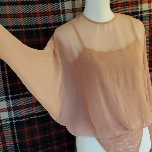 HAH intimates lace and sheer  body suit - Picture 3 of 5